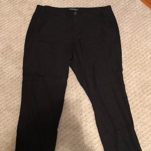 Lauren jogger dressy pant sz 14W black pants withankle cuff